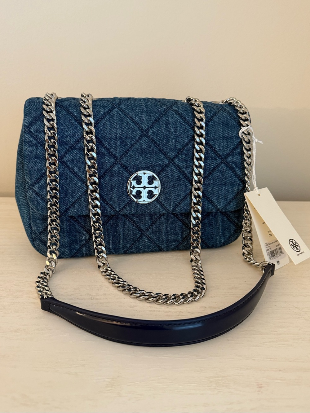 Tory Burch Quilted Denim Willa Bag